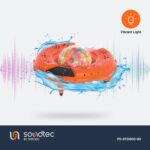 Porodo Soundtec Disco LED Light Floating Waterproof Speaker - Orange