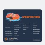 Porodo Soundtec Disco LED Light Floating Waterproof Speaker - Orange