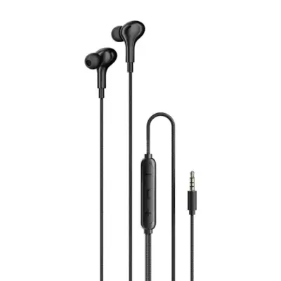 Gadget Pulse Kenya 4 Porodo Soundtec Stereo Bass 3.5mm Wired Earphones - Black