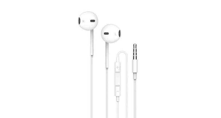 Porodo Soundtec Stereo Earphones 3.5mm with High-Clarify Mic - White