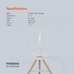 Porodo TV Stand Wooden Tripod