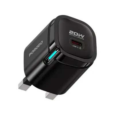 Porodo Tekto USB-C Wall Adapter - Black