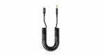 Porodo Type C to AUX Coil Cable 1.2M - Black