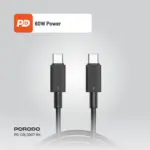 Porodo USB-C to USB-C Durable Charging Cable 3M Black