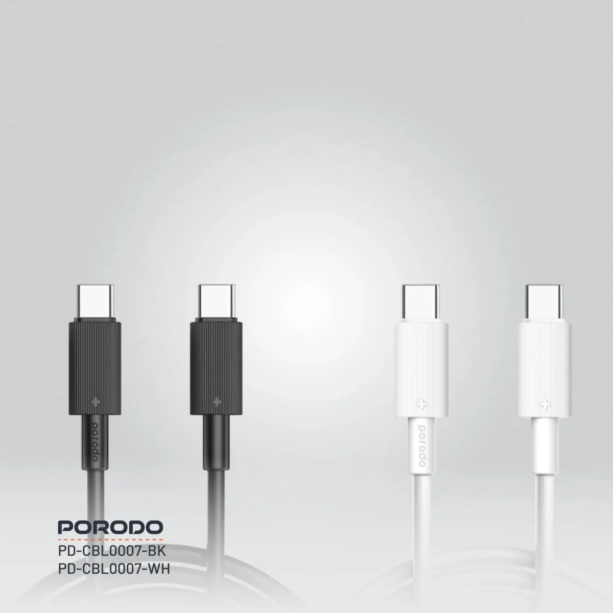 Porodo USB-C to USB-C Durable Charging Cable 3M Black