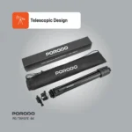 Porodo Ultra-Light Aluminum Tripod - Black