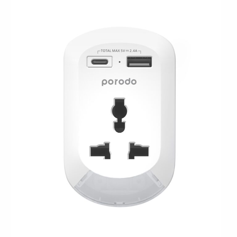 Porodo Universal AC Socket EU Plug Adapter​