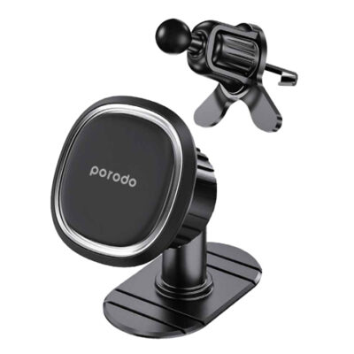 Porodo Universal Dual Mode Magnetic Phone Mount - Black