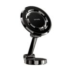 Porodo Universal Magnetic Car Mount with Double Folding and Double Rotation - Black