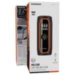 Porodo Voltair Car Tire Inflator with Real-time Pressure Display - Black