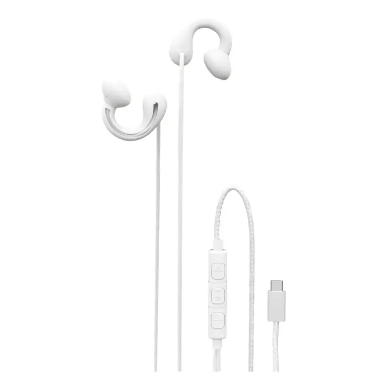 Porodo Voxes Clip-On Wired Earphones with USB-C Connector