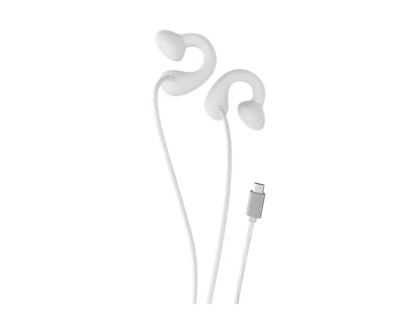 Porodo Voxes Clip-On Wired Earphones with USB-C Connector
