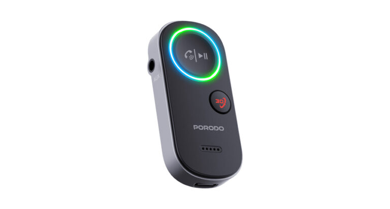 Porodo Wired to Wireless BT Audio Transmitter - Black