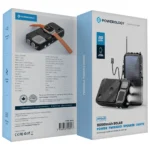 Powerology 16000mAh Solar Power Bank with FM Radio Speaker and Lights