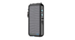 Powerology 16000mAh Solar Power Bank with FM Radio Speaker and Lights