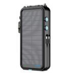 Powerology 16000mAh Solar Power Bank with FM Radio Speaker and Lights