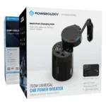 Powerology 200W Universal Car Power Inverter - Black