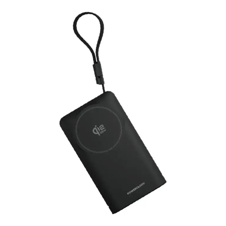 Powerology FlipMag 10000mAh Magsafe Power Bank - Black