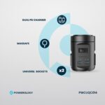 Powerology MagSafe Power Hub USB-C POWER DELIVERY AND USB-A QC 3.0