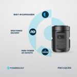 Powerology MagSafe Power Hub USB-C POWER DELIVERY AND USB-A QC 3.0
