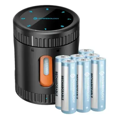 Powerology Neon Smart Battery Charging Case - Black
