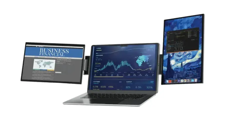 Powerology SkyFold 14" Dual Display Laptop Monitor - Black