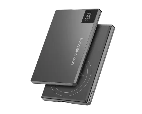 Powerology Tender 5000mAh MagSafe Slim Power Bank - Gray