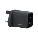 Powerology Volt-X 45W Dual-Port GaN Wall Charger - Black