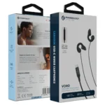 Powerology Voro Earhook USB-C Wired Earphones - Black