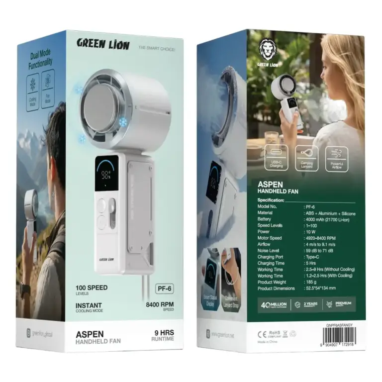 Green Lion Aspen Handheld Fan