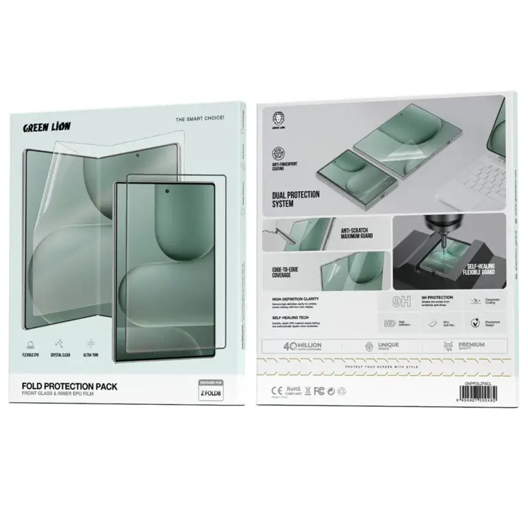 Green Lion Fold Protection Pack for Z Fold 8 - Clear