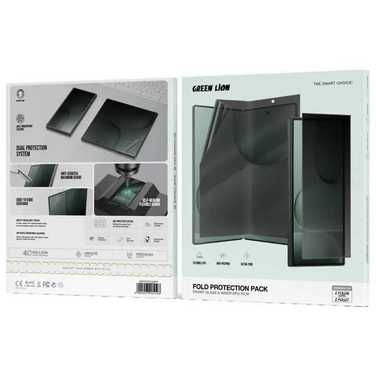 Green Lion Fold Protection Pack for Z Fold 8 Ultra & Z Fold 7 - Black