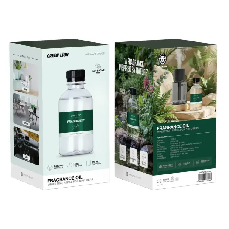 Green Lion Fragrance Oil White Tea & Refill for Diffusers - Clear