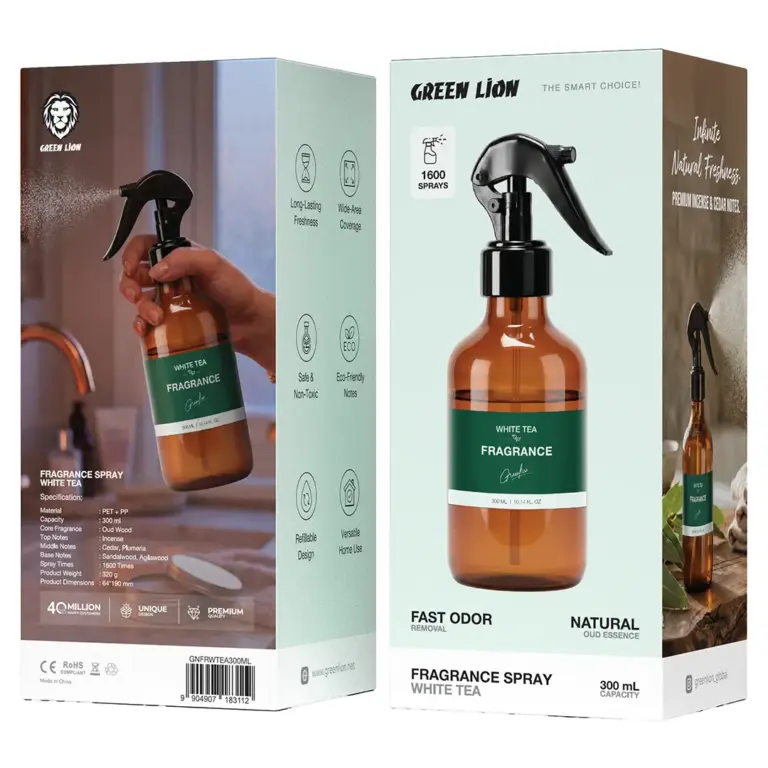 Green Lion Fragrance Spray White Tea - Brown
