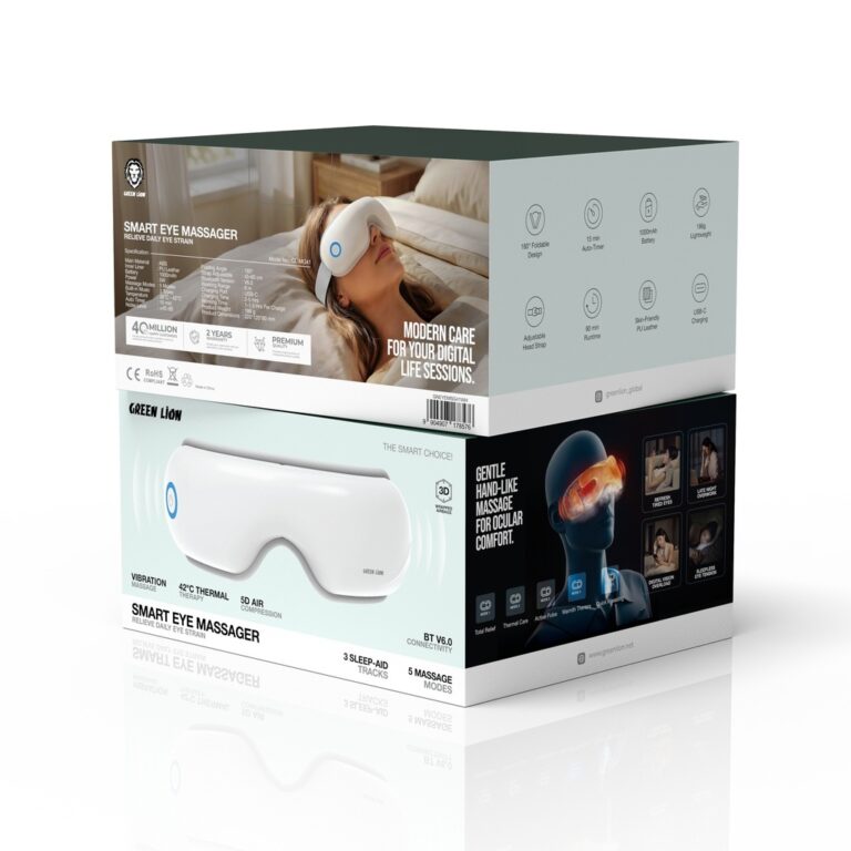 Green Lion Smart Eye Massager - White