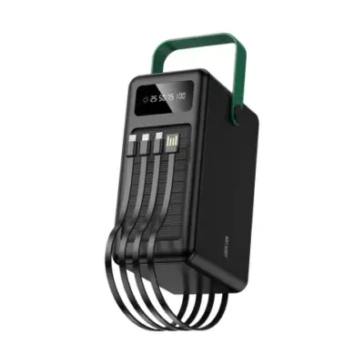 Green Lion Solar Max 120000mAh Power Bank - Black