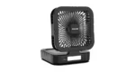 Green Lion Solar Trio Fan With Light & Power Bank - Black