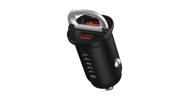 Levelo Kruz 38W Fast Car Charger - Black