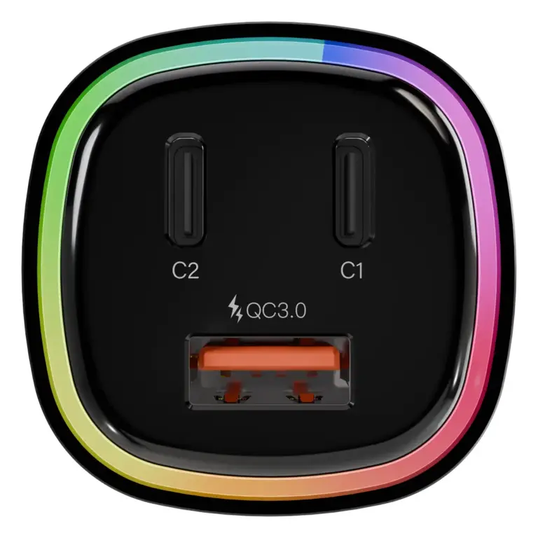 Levelo Statique 66W Car Charger - Black
