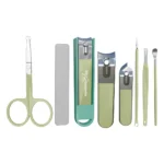 Porodo Blue 8-In-1 Portable Nail Clipper Set with Compact Personal Care Kit