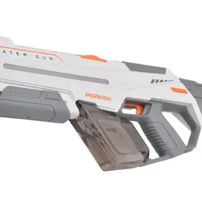 Porodo Captain Splash Electric Suction Power Water Gun with 350ml Water Tank Capacity - White