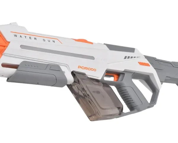 Porodo Captain Splash Electric Suction Power Water Gun with 350ml Water Tank Capacity - White