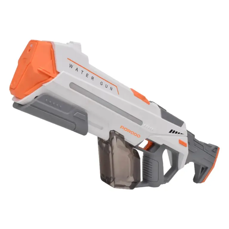 Porodo Captain Splash Electric Suction Power Water Gun with 350ml Water Tank Capacity - White