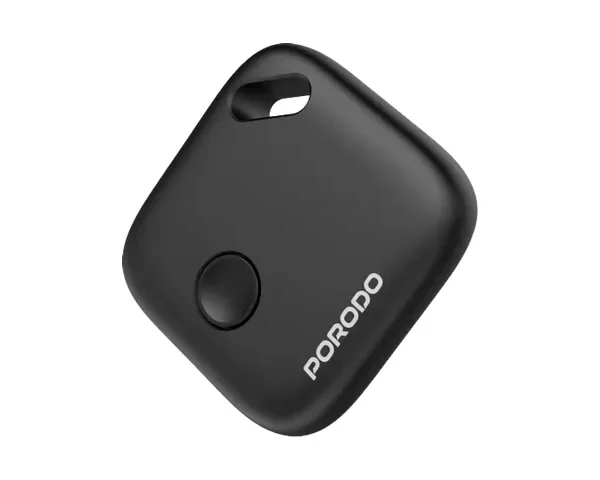 Porodo Findora Rechargeable Smart Tag with Real-Time Tracking & Alert System - Black