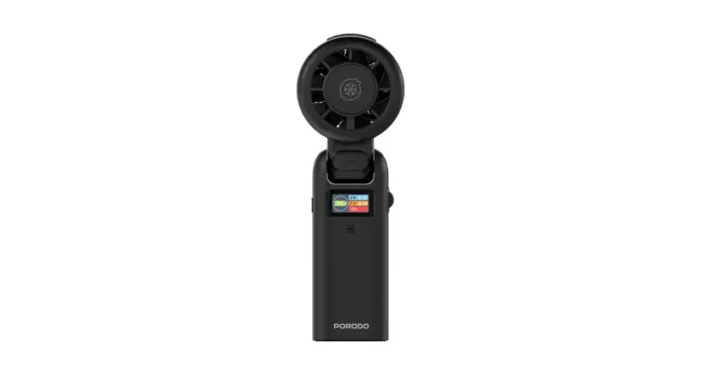 Porodo Lifestyle Chillo Bot AI Smart Voice Control Fan with mist Cooling Function - Black