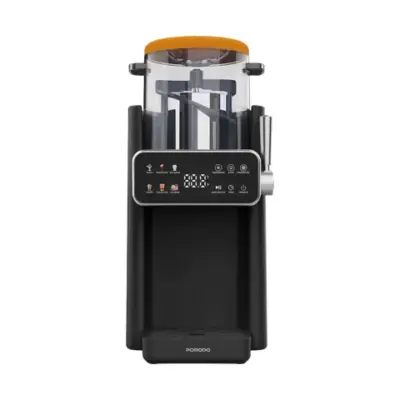 Porodo Lifestyle Frappé Ice Cream & Slushie Maker with Multi-Texture Ice Maker - Black & Orange