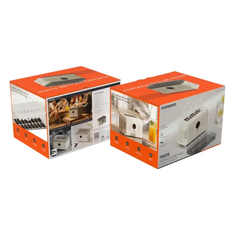 Porodo Lifestyle Frostiq Portable Ice Cube Maker - Beige