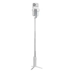 Porodo Malibu Selfie Stick with Tripod and Bluetooth Shutter Button - White