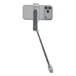 Porodo Malibu Selfie Stick with Tripod and Bluetooth Shutter Button - White