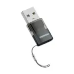 Porodo Minilink Transparent OTG Adapter USB-C to USB-A - Grey